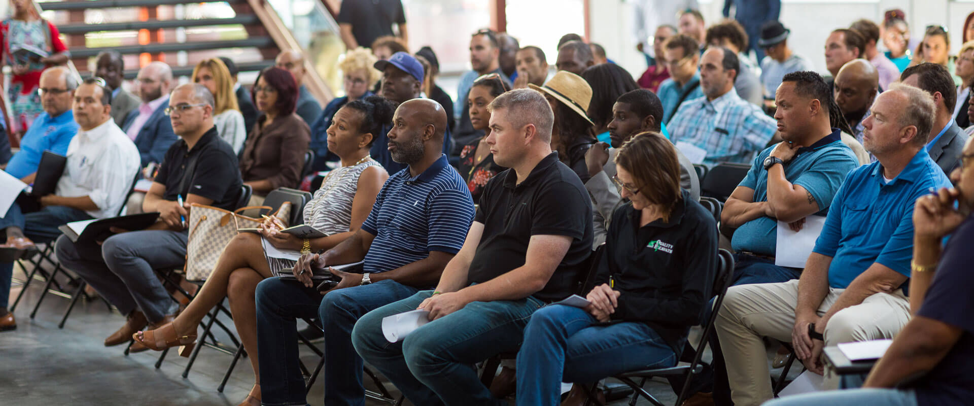 Sterling Bay employees attending a presentation